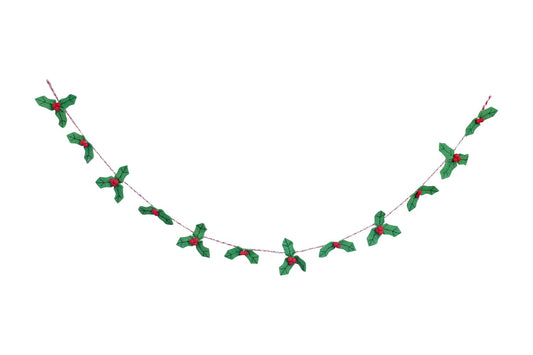 Wool Felt Garland Handmade 6.5 Feet Long Garlands for Wall Christmas Tree Decoration (Style 11)