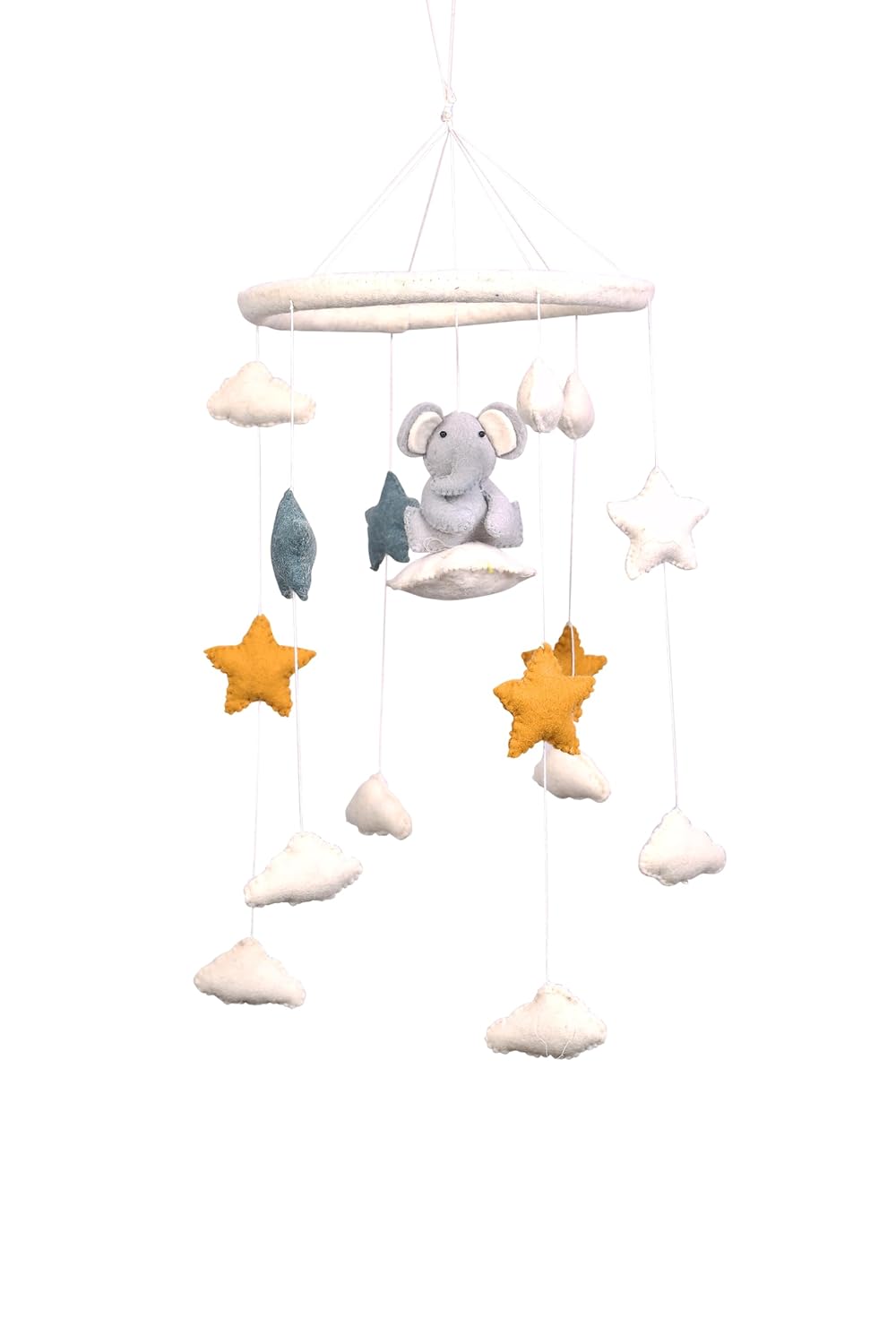 THB Baby Mobile Animal Nursery Decoration Newborn Shower Gift Birthday Gift | Baby Bed Decoration for Boys and Girls Toys Figure Playing Set for Babies |DIY Hanging