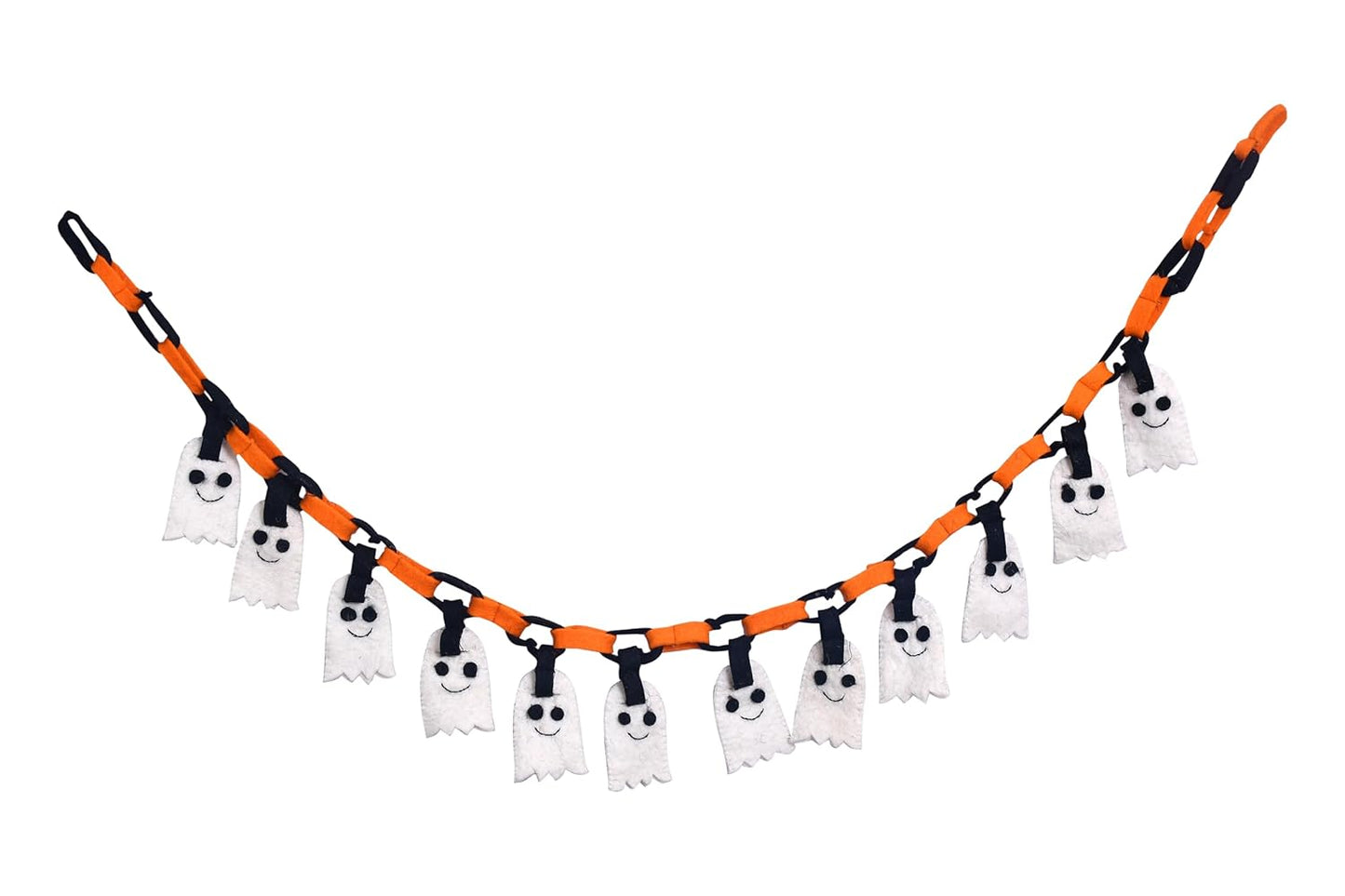 Wool Felt Garland Handmade 6.5 Feet Long Garlands for Wall Christmas Tree Decoration (Style 16)