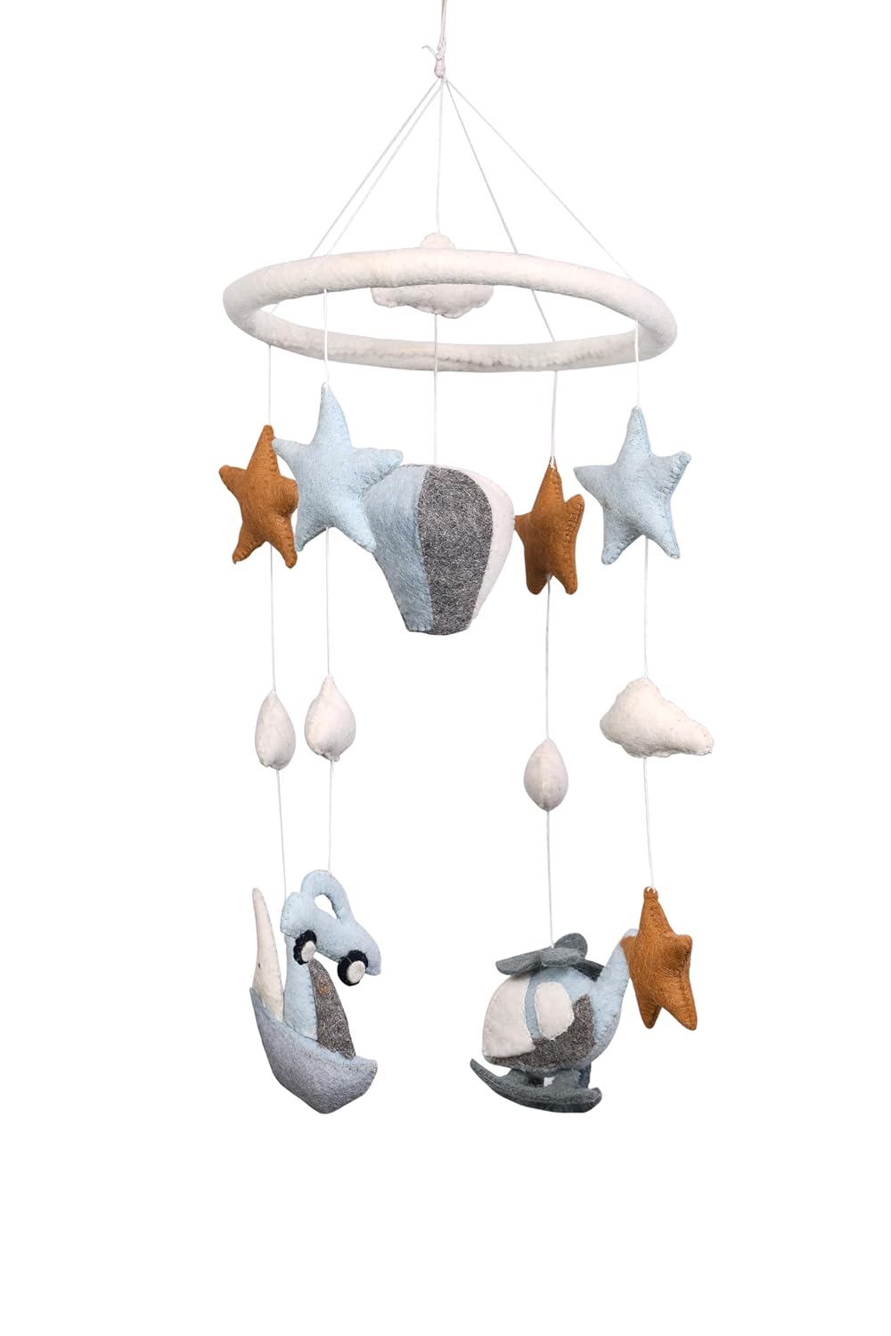 THB Baby Mobile Animal Nursery Decoration Newborn Shower Gift Birthday Gift | Baby Bed Decoration for Boys and Girls Toys Figure Playing Set for Babies |DIY Hanging