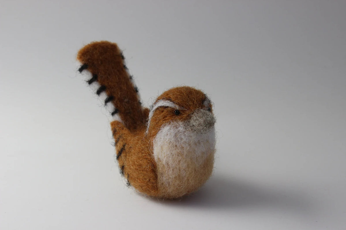 Handmade Felt Bird Ornament – 5 Inch Cute Wool Felt Bird Decoration for Home & Gifting
