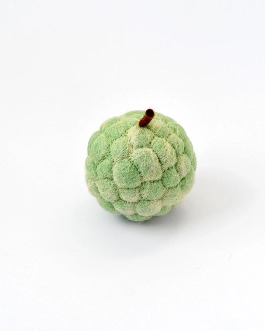 Felt Custard Apple Fruit | Pretend Play Food Toy | Felt Custard Apple for Kitchen Pretend Play