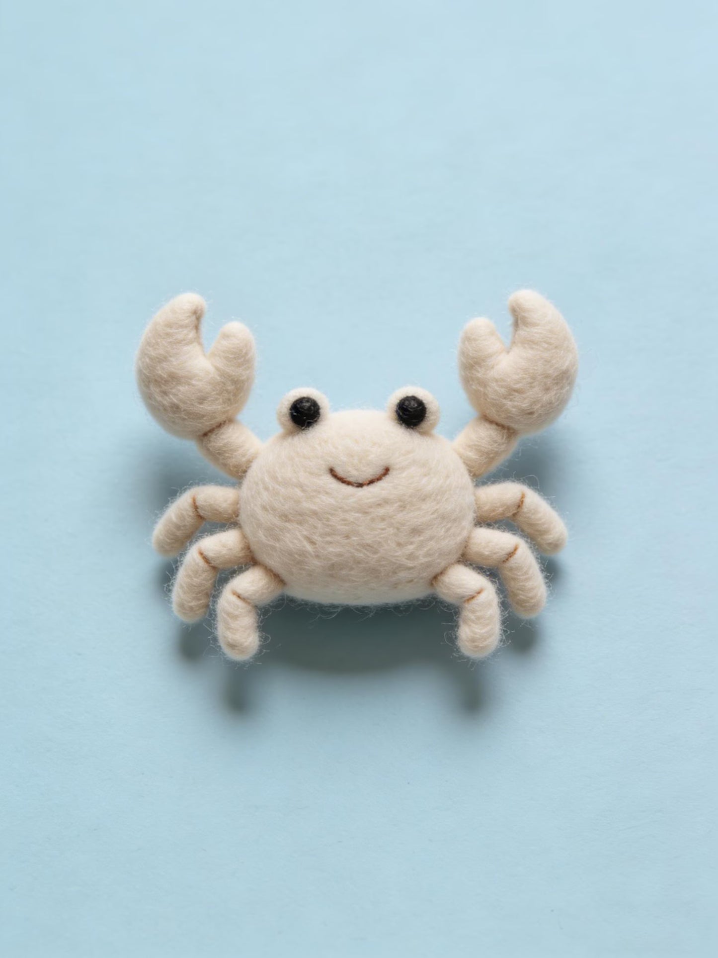 Wool Felt Sea Crab Miniature Desk Decor, Handmade Needle Felt Turtle Figurine Christmas Day Gift Felt Art Sculpture Felt Ocean Doll Ornament