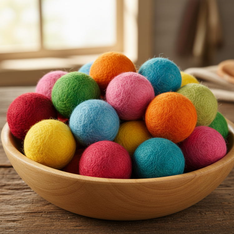 Felt balls