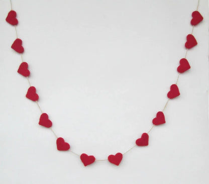 Wool Felt Garland Handmade 6.5 Feet Long Garlands for Wall Christmas Tree Decoration (Style 9)