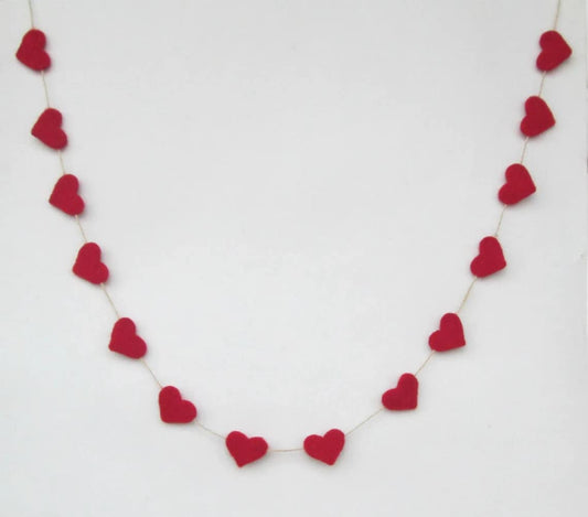 Wool Felt Garland Handmade 6.5 Feet Long Garlands for Wall Christmas Tree Decoration (Style 9)