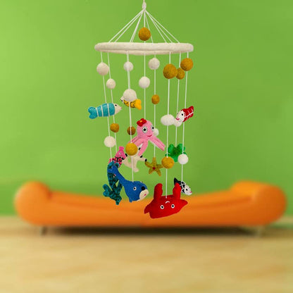 THB Baby Mobile Animal Nursery Decoration Newborn Shower Gift Birthday Gift | Baby Bed Decoration for Boys and Girls Toys Figure Playing Set for Babies |DIY Hanging