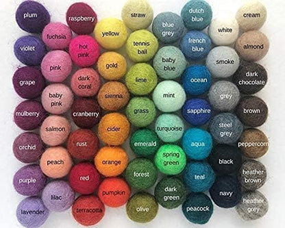 The Hobby Bounty® Pompom Balls Round Fluffy Soft Multi-Color 100% Wool Felt Thick Art & Craft,Project Activity Hobby Supplies and DIY Creative Crafts Decorations Pack of 100 Pieces (1.5 inch )