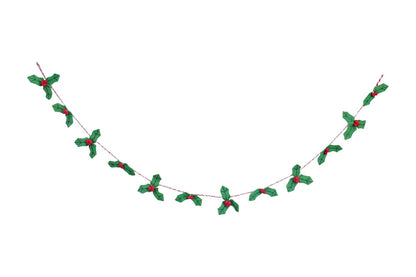 Wool Felt Garland Handmade 6.5 Feet Long Garlands for Wall Christmas Tree Decoration (Style 11)