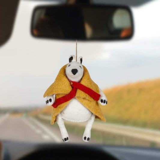 Car Hanging Felted Toys Decoration Rear View Mirror Car Styling Interior Accessories,Home Car Decoration & Porch Decor & Hangings Felted Ornament (Yello Mouse)