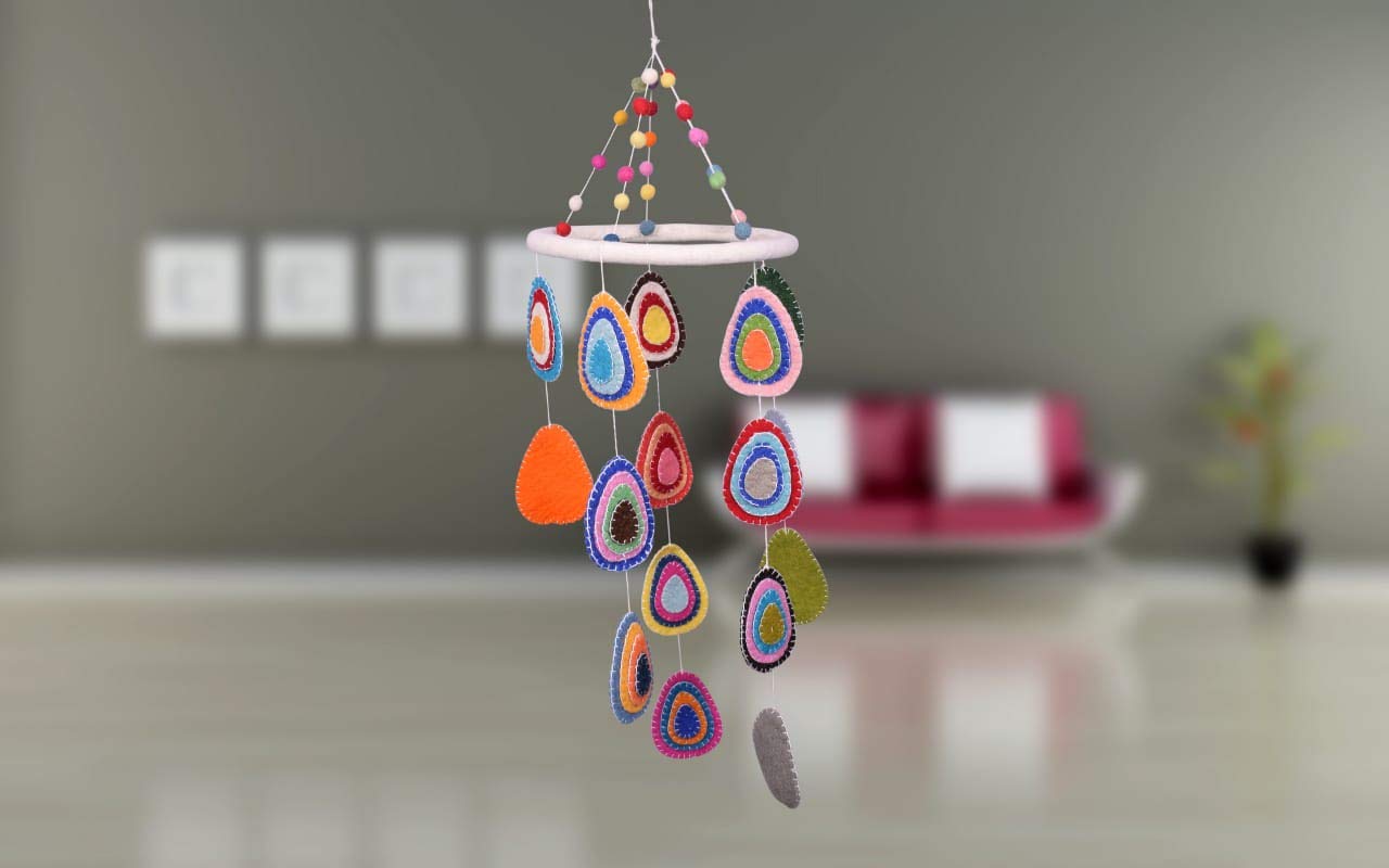 Baby Mobile Nursery Hanging Decor,Gate,Wall,Led Point,Room,Living Room Decor,Wall Hangings Decoration for Baby Boys Girls (Multicolour)