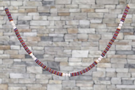 Wool Felt Garland Handmade 6.5 Feet Long Garlands for Wall Christmas Tree Decoration (Style 5)