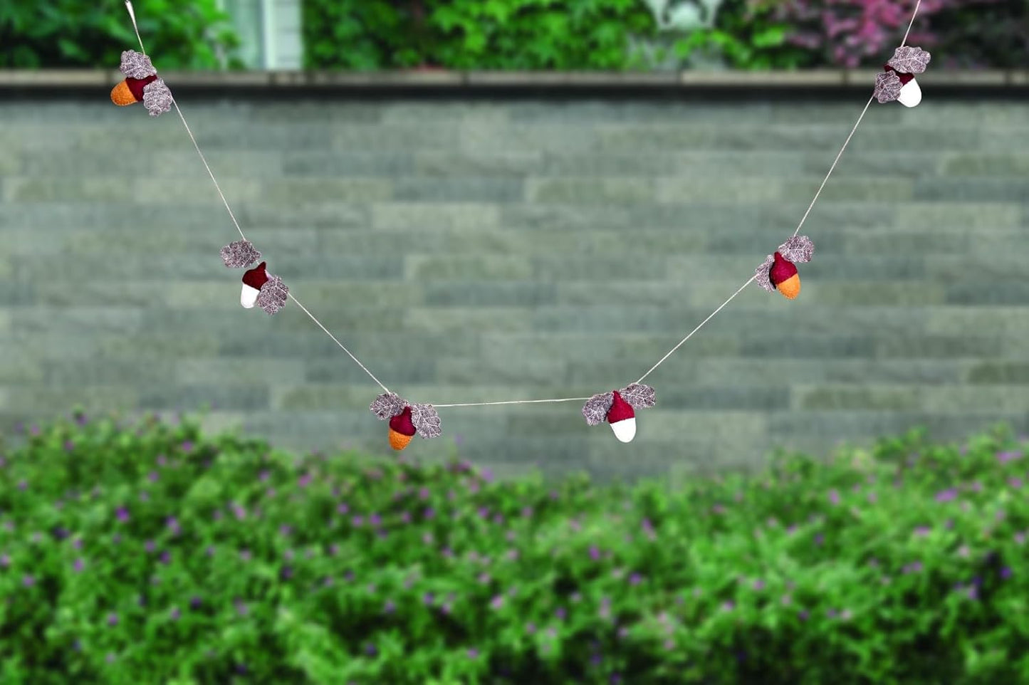 Wool Felt Garland Handmade 6.5 Feet Long Garlands for Wall Christmas Tree Decoration (Style 12)