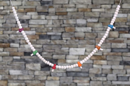 Wool Felt Garland Handmade 6.5 Feet Long Garlands for Wall Christmas Tree Decoration (Style 17)