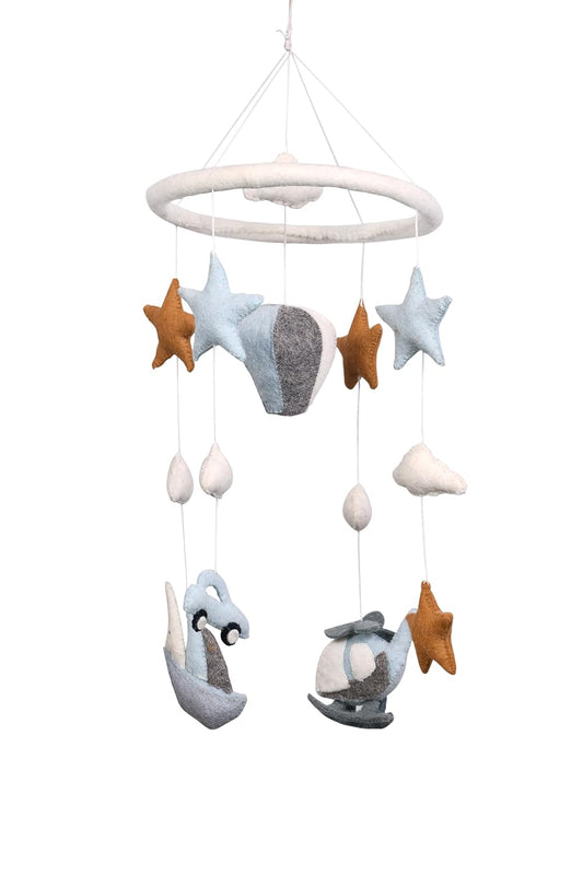 THB Baby Mobile Animal Nursery Decoration Newborn Shower Gift Birthday Gift | Baby Bed Decoration for Boys and Girls Toys Figure Playing Set for Babies |DIY Hanging