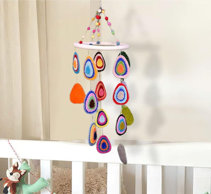 Baby Mobile Nursery Hanging Decor,Gate,Wall,Led Point,Room,Living Room Decor,Wall Hangings Decoration for Baby Boys Girls (Multicolour)