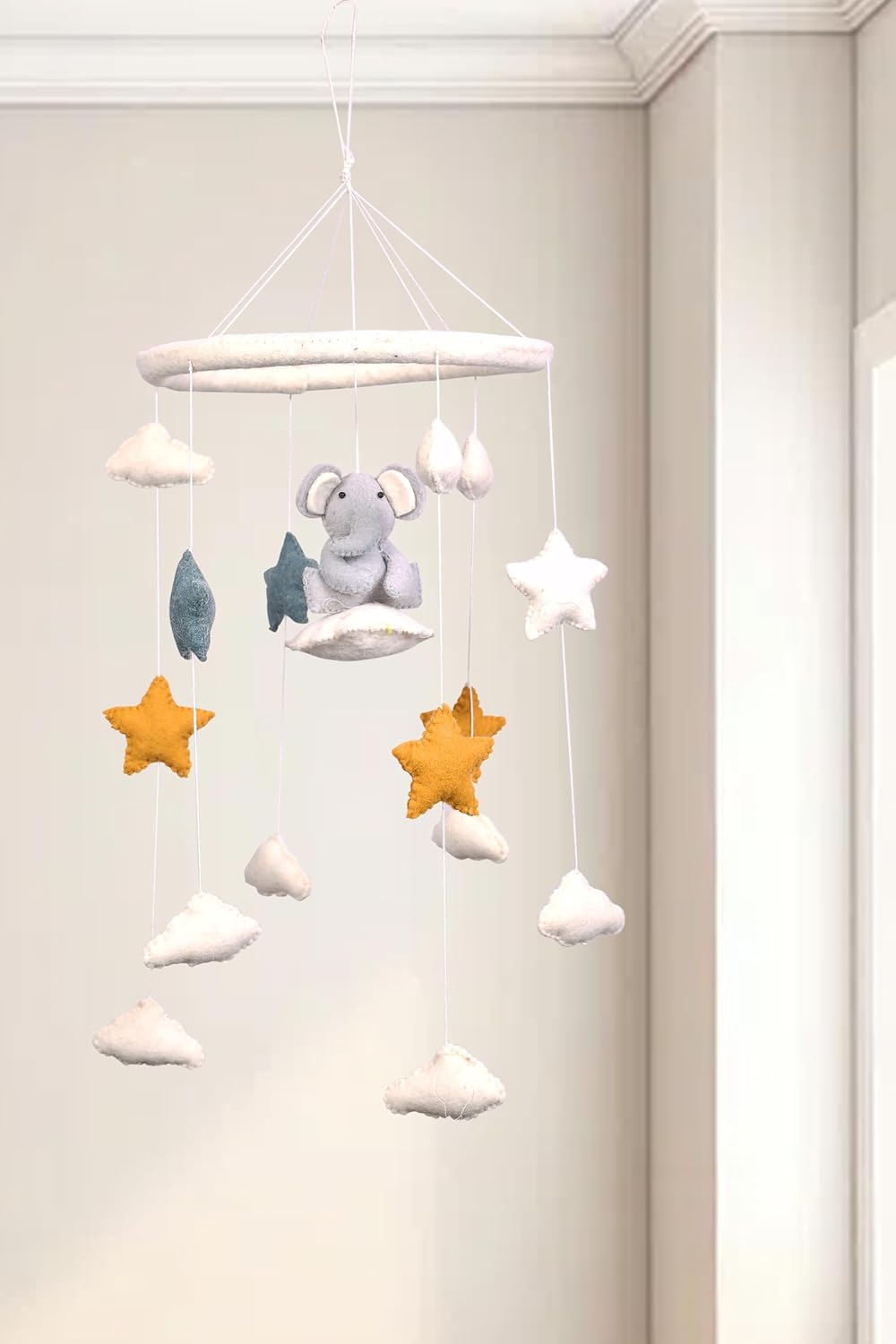 THB Baby Mobile Animal Nursery Decoration Newborn Shower Gift Birthday Gift | Baby Bed Decoration for Boys and Girls Toys Figure Playing Set for Babies |DIY Hanging