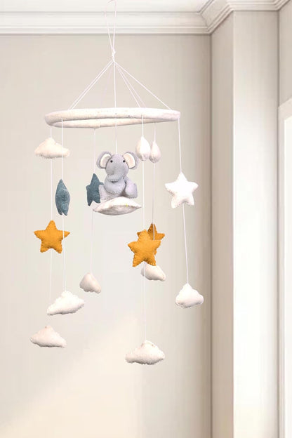THB Baby Mobile Animal Nursery Decoration Newborn Shower Gift Birthday Gift | Baby Bed Decoration for Boys and Girls Toys Figure Playing Set for Babies |DIY Hanging