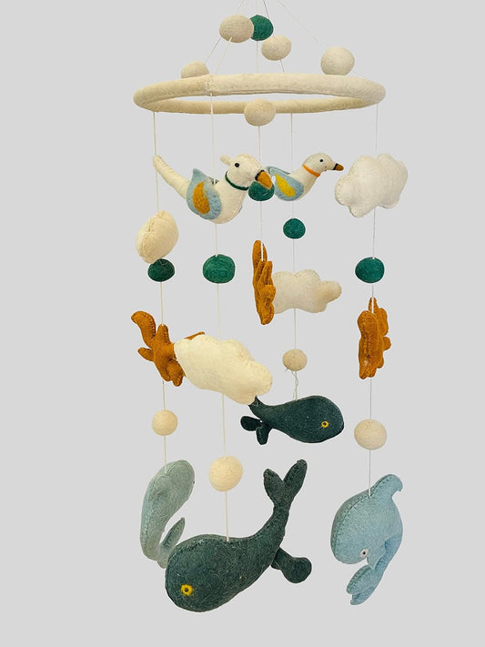 THB Baby Mobile Animal Nursery Decoration Newborn Shower Gift Birthday Gift | Baby Bed Decoration for Boys and Girls Toys Figure Playing Set for Babies |DIY Hanging