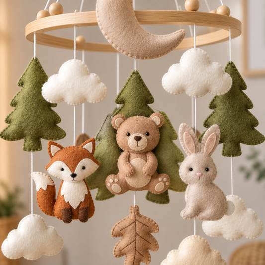 Baby Mobile Hanging Nursery,Gate Decor,Wall Decor,Led Point Decor,Room Decor,Living Room Decor,Wall Hangings Decoration for Baby Boys Girls tree cat