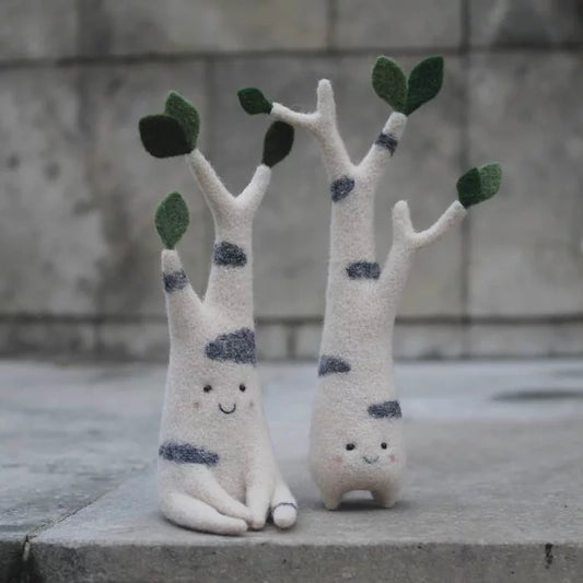 Premium Handcrafted Wool Felt Forest Spirit Sculpture Set