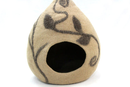 Pet House - Felt Cat Cave - Cave Bed - Wool Cat House - Felted Pet Gifts