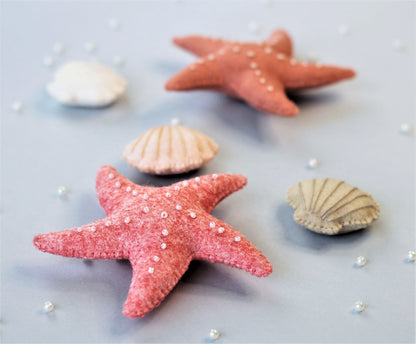 Starfish Felt Ornament Sewing Pattern PDF