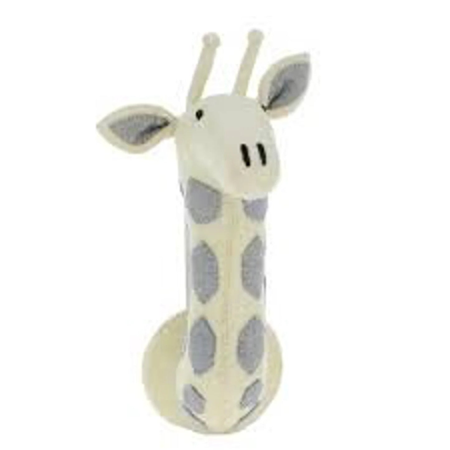 Giraffe Head | Stuffed Giraffe Head | Kids Room Head | Kids Animal Head | Medium Pastel Giraffe with Grey Spots