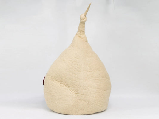 Wool Felt Top Knot Design Cat Bed House | Large Cat Cave
