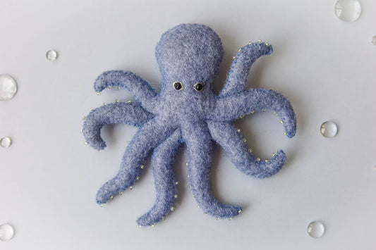 Felt Octopus, sewing pattern PDF SVG, sea creatures, felt Animals, Ocean baby mobile, diy crafts, Felt Toy, felt ornaments, under the sea