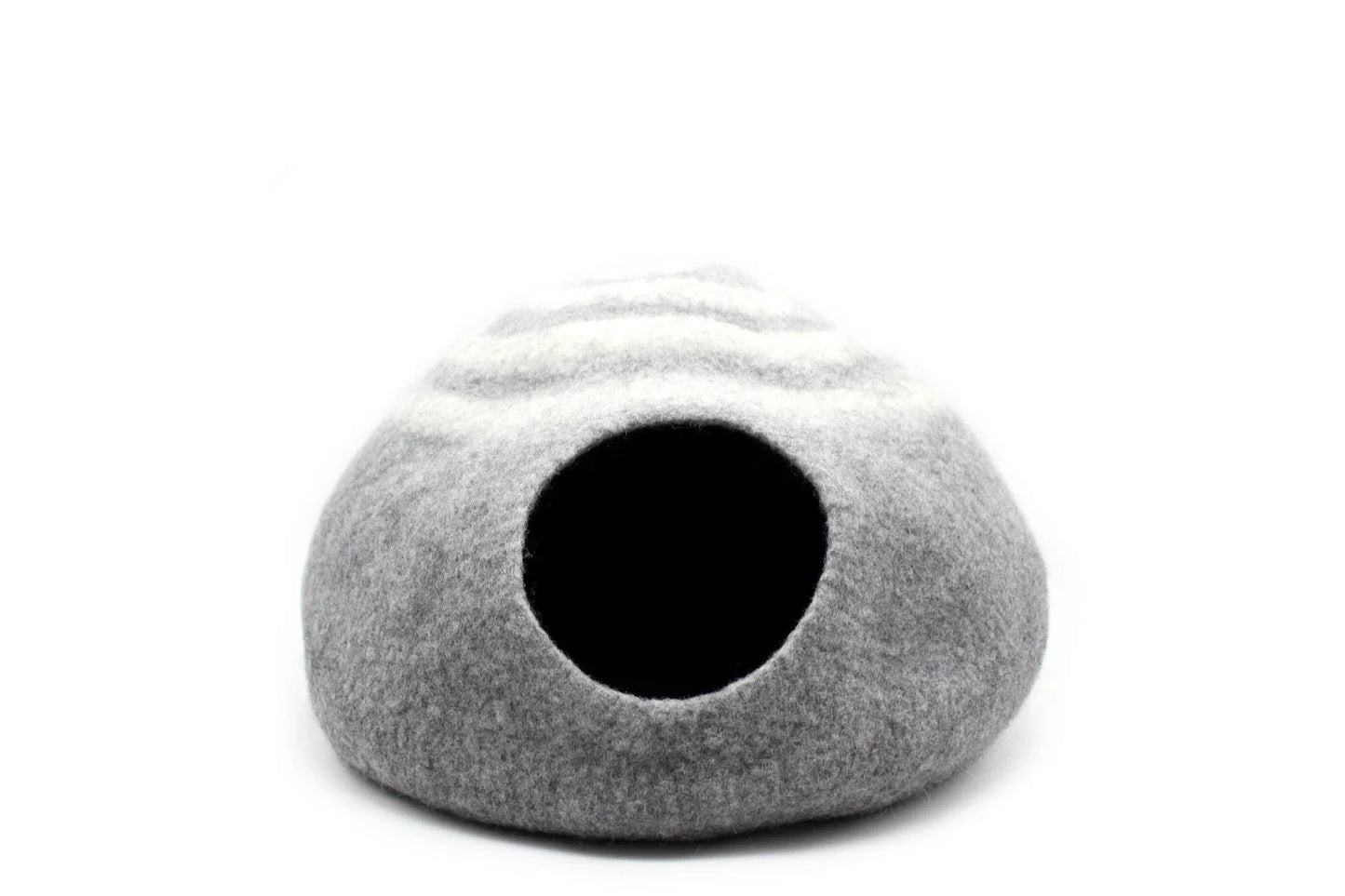 Felt Cat Cave - Cozy Pet Bed For Cats - Handmade Pet Cave -Wool Handmade Cat Cocoon