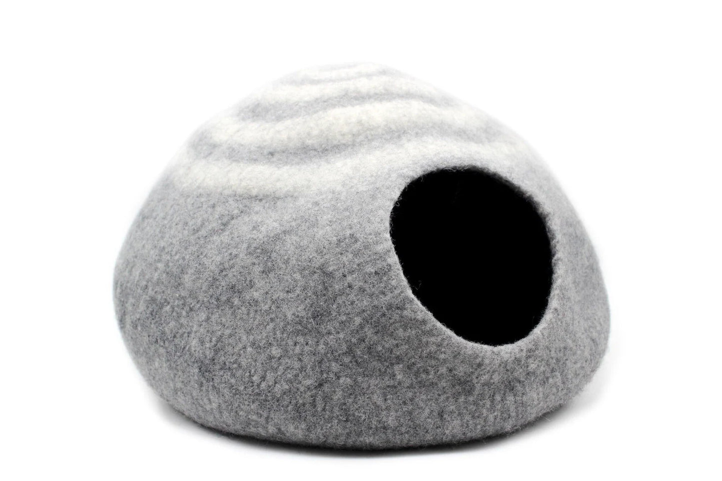 Felt Cat Cave - Cozy Pet Bed For Cats - Handmade Pet Cave -Wool Handmade Cat Cocoon