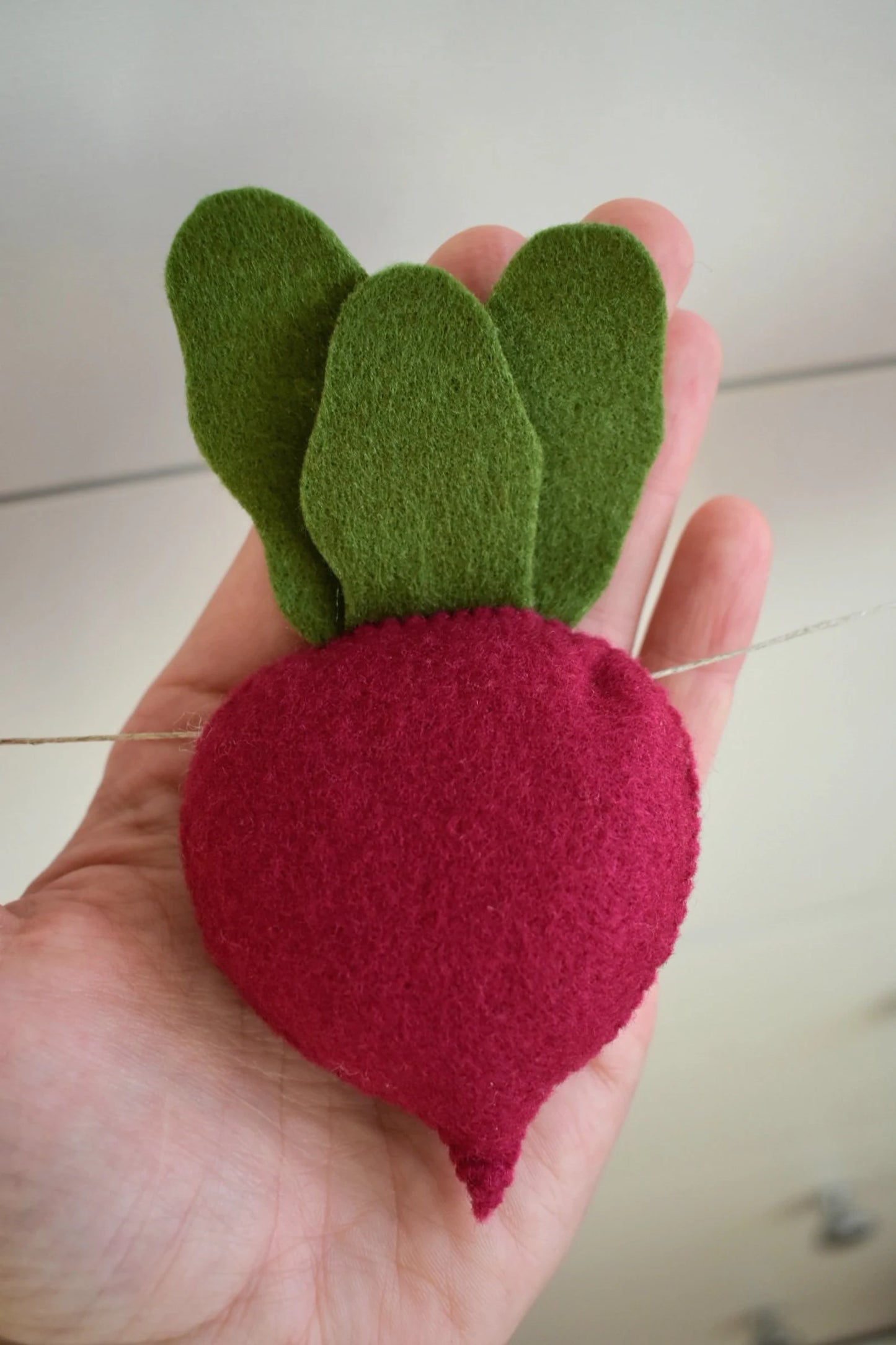 Felt Vegetable Garland: Handmade Veggie Bunting, Nursery Decor