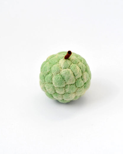 Felt Custard Apple Fruit | Pretend Play Food Toy | Felt Custard Apple for Kitchen Pretend Play