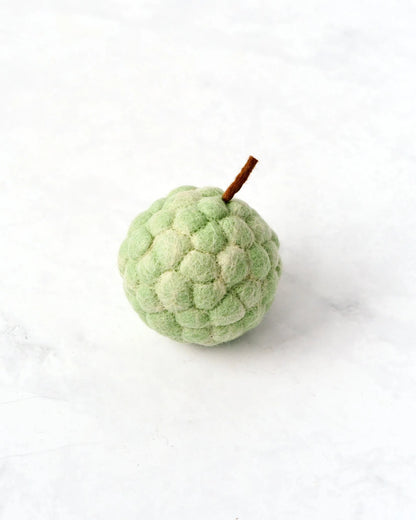 Felt Custard Apple Fruit | Pretend Play Food Toy | Felt Custard Apple for Kitchen Pretend Play