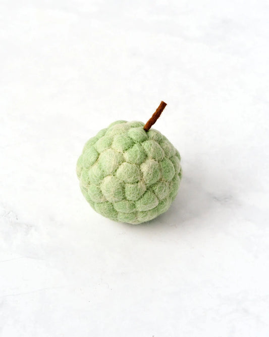 Felt Custard Apple Fruit | Pretend Play Food Toy | Felt Custard Apple for Kitchen Pretend Play