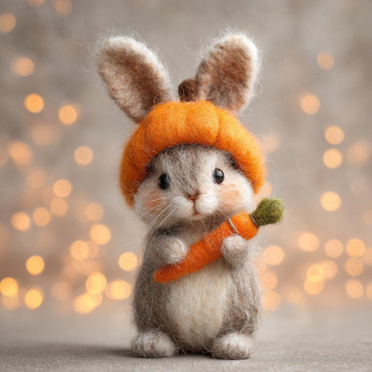 Handmade Needle Felted Squirrel Figurine – Wool Animal Ornament, Woodland Decor, Rustic Collectible Gift, Father's Day gift