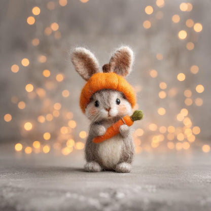 Handmade Needle Felted Squirrel Figurine – Wool Animal Ornament, Woodland Decor, Rustic Collectible Gift, Father's Day gift
