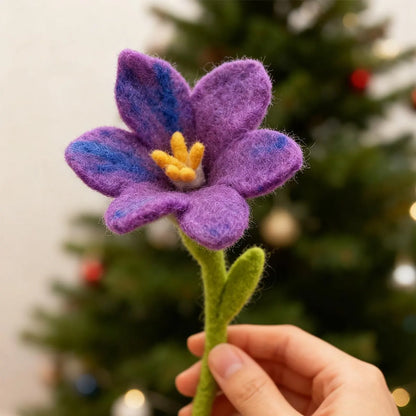 Wool Felt Flower Bouquet, Handmade Felt Flowers, Gift for Mom, Everlasting Home Decor