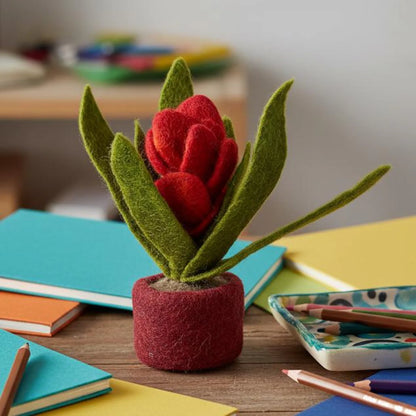 Juna Tropical House Plant Handmade Felt Decor