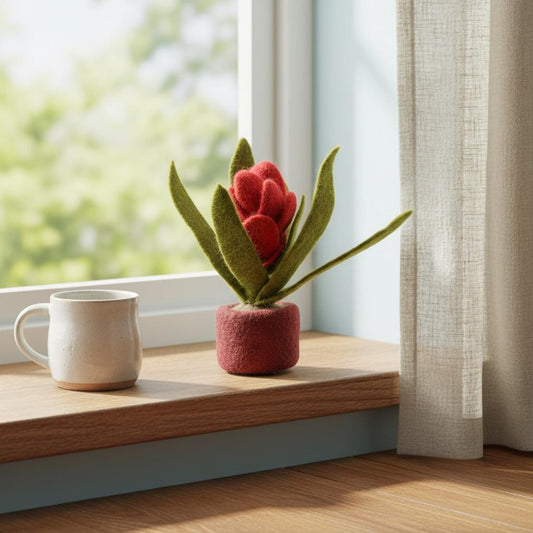 Juna Tropical House Plant Handmade Felt Decor
