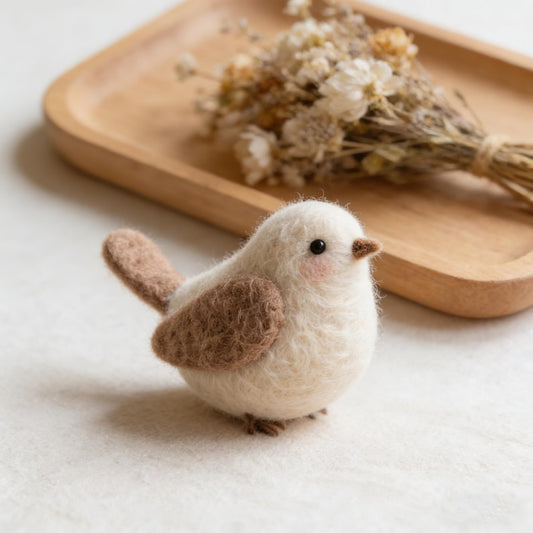 Felt Wool Bird Animal Shapes Handmade Felt Wool Unique Gifts for Birdwatching Lovers Curious Mini Collectibles Holiday Gifts