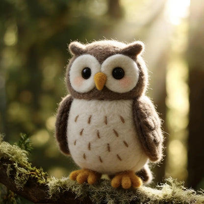 Handmade Felt Owl Toy – 5 Inch Cute Owl Decor for Home, Nursery & Gifting