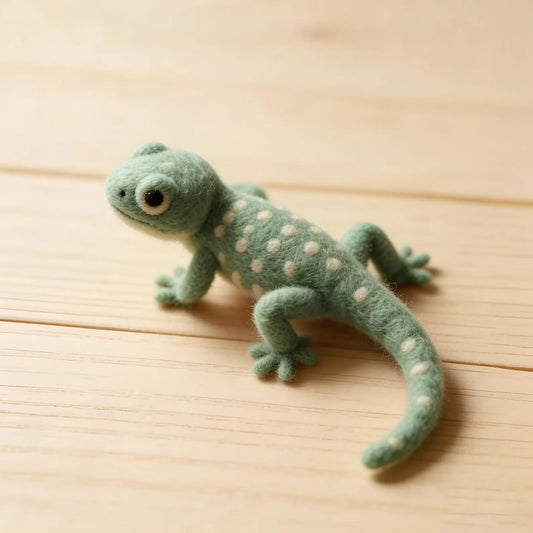 Handmade Felt Soft Toys, Personalised Felt Lizard Crafts, Animal Figurines, Desk Decor, Gifts For Lizard Enthusiasts, Miniature Ornaments