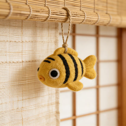 Handmade Felt Fish Ornaments, Ocean-Themed Felt Crafts, Clownfish, Christmas Decor, Tropical Fish Felt Decor, Gifts For Fish Enthusiasts
