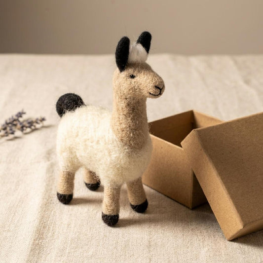 Needle Felting Llama: Llama DIY Craft Set, Wool Hobby