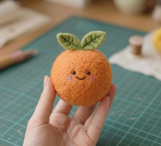 Needle Felted Fruit Desk Buddies