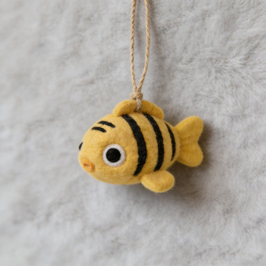 Handmade Felt Fish Ornaments, Ocean-Themed Felt Crafts, Clownfish, Christmas Decor, Tropical Fish Felt Decor, Gifts For Fish Enthusiasts