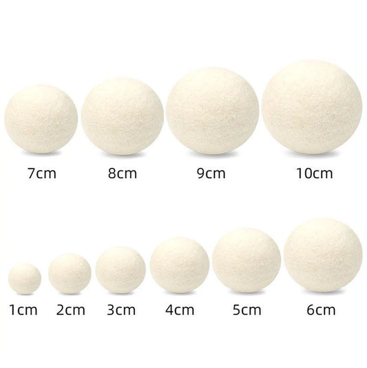 Wool Felt Dryer Balls, Reusable Laundry Softener, Eco-Friendly Natural Fabric Care