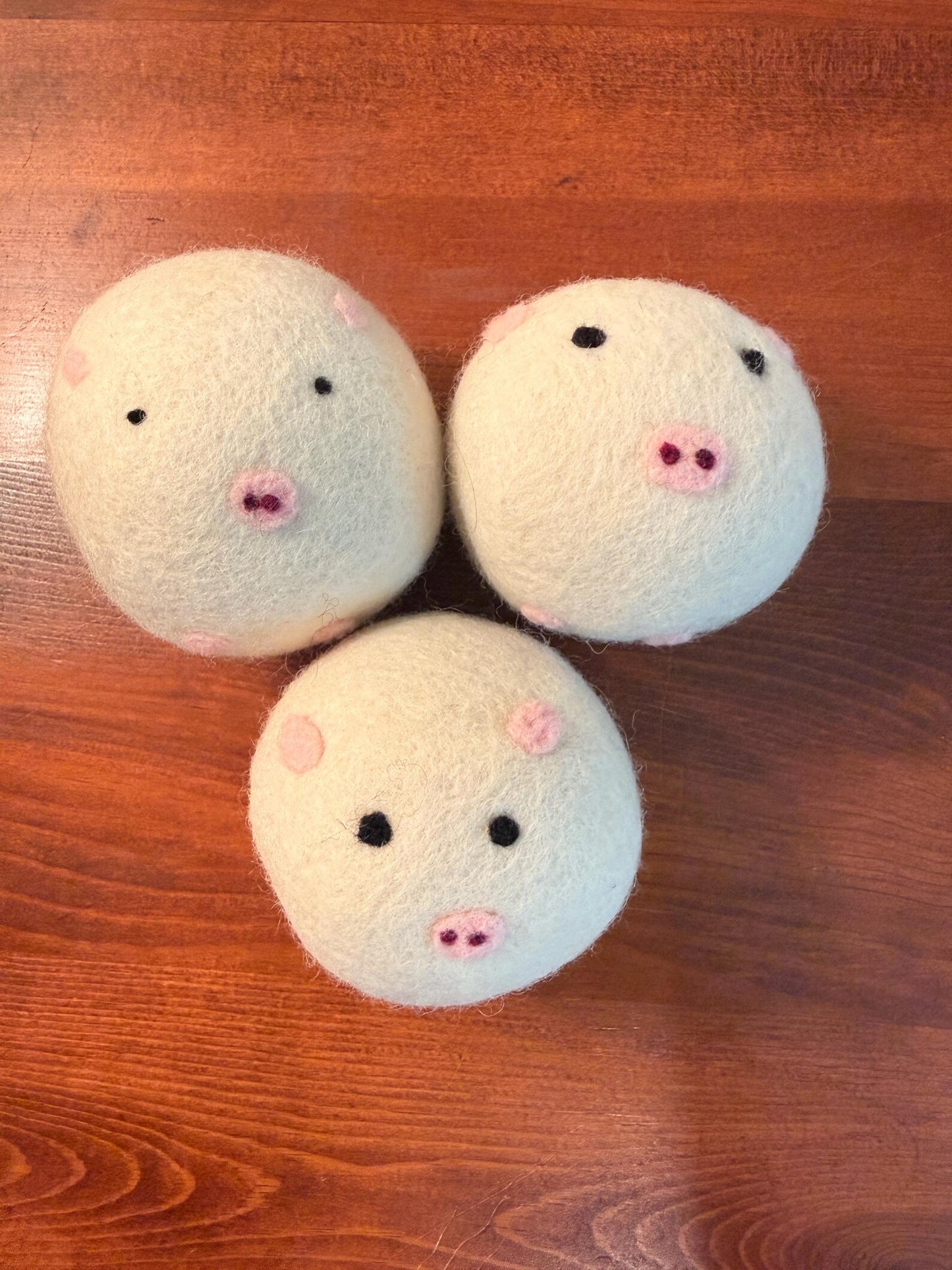 Handmade Needle Felted Wool Dryer Balls | Reusable Eco Friendly Laundry Softener | Cute Laundry Decor
